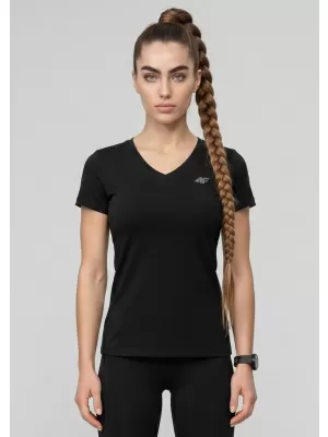Tricou pentru femei 4F WMM00TTSHF3307 NEGRU ADÂNC