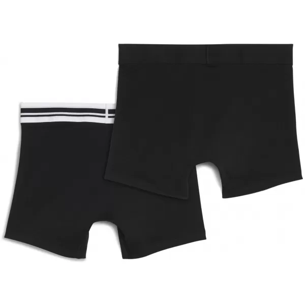  Boxeri pentru bărbați PUMA MEN EVERYDAY PLACED LOGO BOXER 2P 93847601 NEGRU 