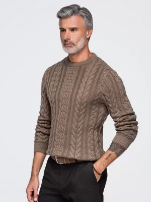 Pulover pentru bărbați OMBRE OM-SWSW-0191 MARO