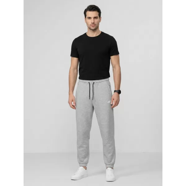  Pantaloni pentru bărbați 4F WMM00TTROM1673 MELANGE GRI DESCHIS RECE 
