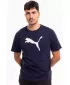 Tricou pentru bărbați PUMA TEAMRISE LOGO JERSEY COTTON 658705-06 PUMA NAVY/PUMA ALB