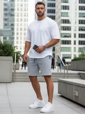 Pantaloni scurți pentru bărbați DSTREET SX2223 GRI DESCHIS