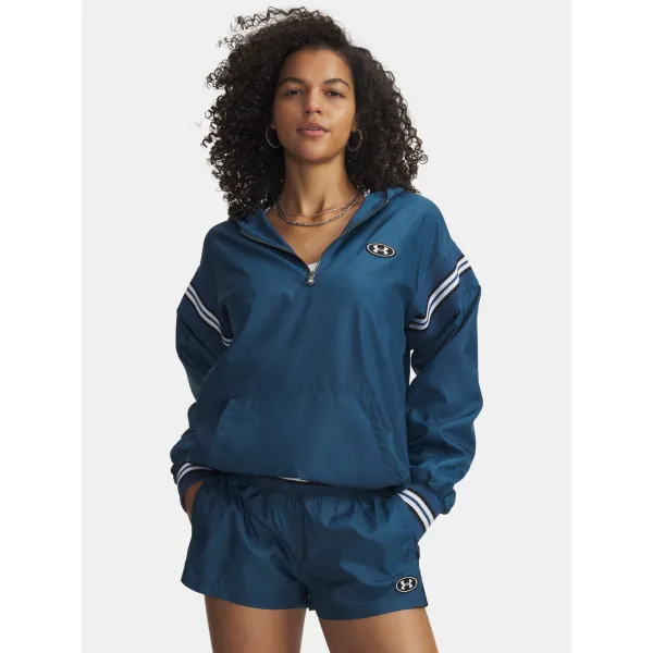  Geaca de dama UNDER ARMOUR ICON WOVEN HERITAGE QZ 6009946-498 ALBASTRU 