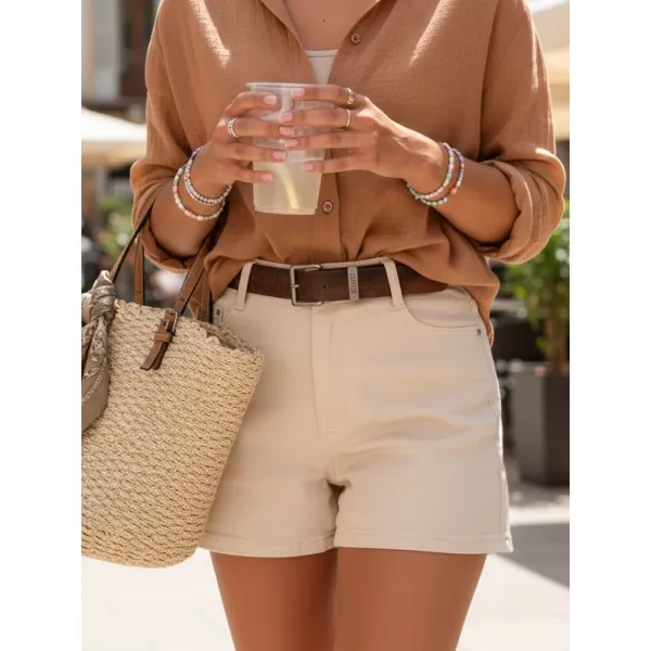  Pantaloni scurți de damă DSTREET SY0502 BEJ 