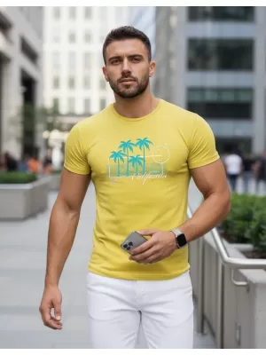 Tricou pentru bărbați DSTREET NX5020R CHIHLIMBAR