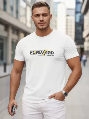 Tricou pentru bărbați DSTREET NX0145R-WH ALB