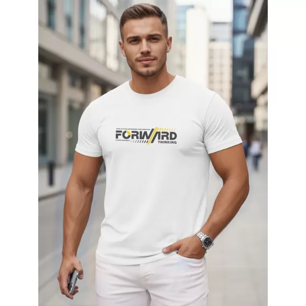  Tricou pentru bărbați DSTREET NX0145R-WH ALB 