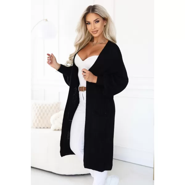  Cardigan de damă NUMOCO 627-4 NEGRU 