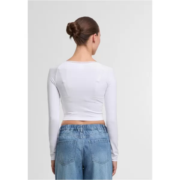  Tricou de dama URBAN CLASSICS TB7729-00220 ALB 