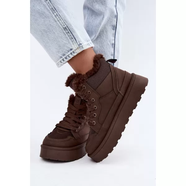  Pantofi de dama BIG STAR SHOES UU274168 UMBRE MARO/BEJ 