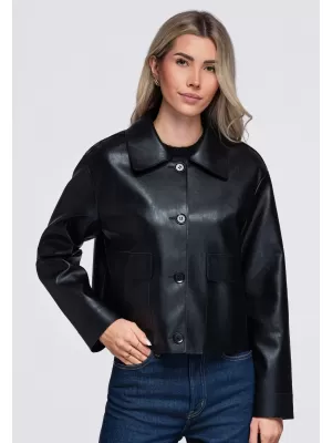 Geaca de dama OMBRE OW-JT-E0005 NEGRU