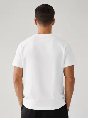 Tricou pentru bărbați DSTREET NX1028R-WH-O ALB