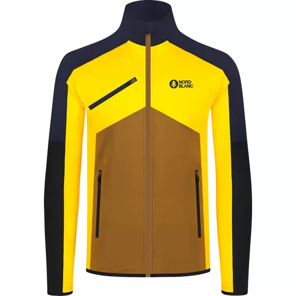  Hanorac powerfleece pentru bărbați NORDBLANC CUSP NBSFM8334 CHIHLIMBAR 