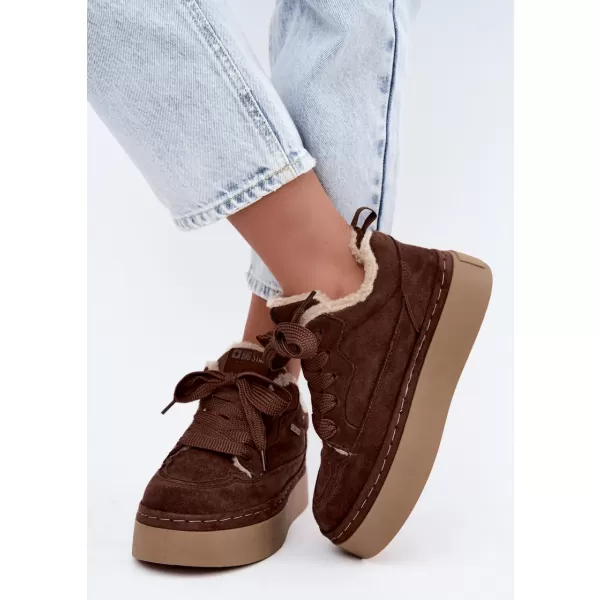  Pantofi de dama BIG STAR SHOES UU274188 UMBRE MARO/BEJ 
