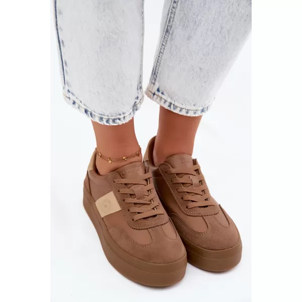  Adidași de damă BIG STAR SHOES UU274015 MARO/BEJ 