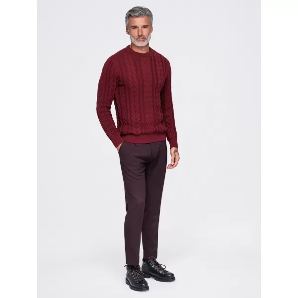  Pulover pentru bărbați OMBRE OM-SWSW-0191 BURGUNDIA 