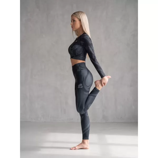  Jambiere lungi premium pentru femei (dimensiuni noi) ALTISPORT VOJ/ALW072LEG05 NEGRU 