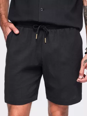 Pantaloni scurți pentru bărbați OMBRE OM-SRCS-0209 NEGRU