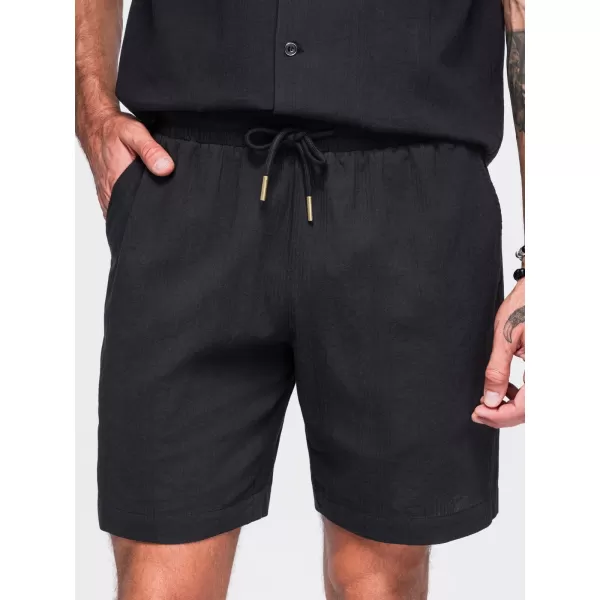  Pantaloni scurți pentru bărbați OMBRE OM-SRCS-0209 NEGRU 