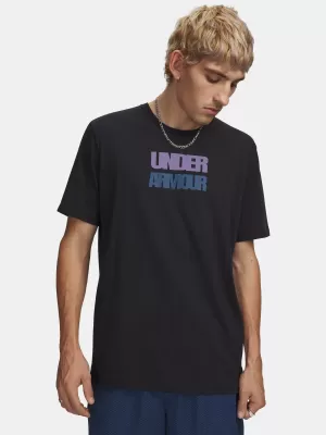 Tricou pentru bărbați UNDER ARMOUR M BLOCK LOGO SS 6009250-001 NEGRU