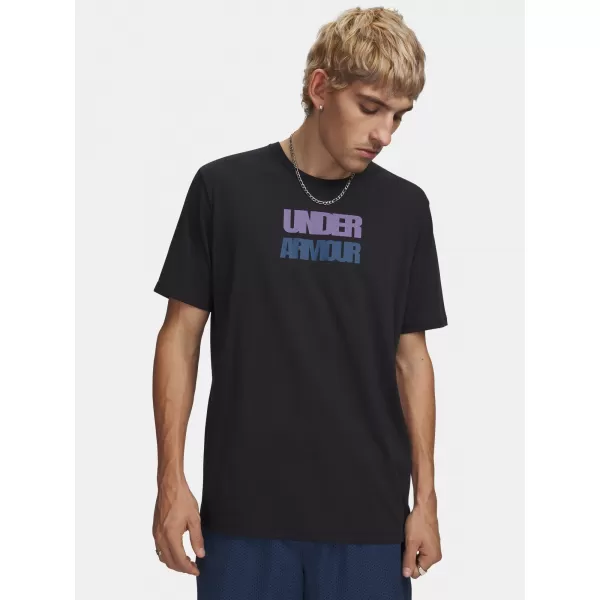  Tricou pentru bărbați UNDER ARMOUR M BLOCK LOGO SS 6009250-001 NEGRU 