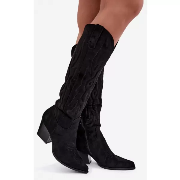  Cizme de dama BOTO 9697A-1 NEGRU 