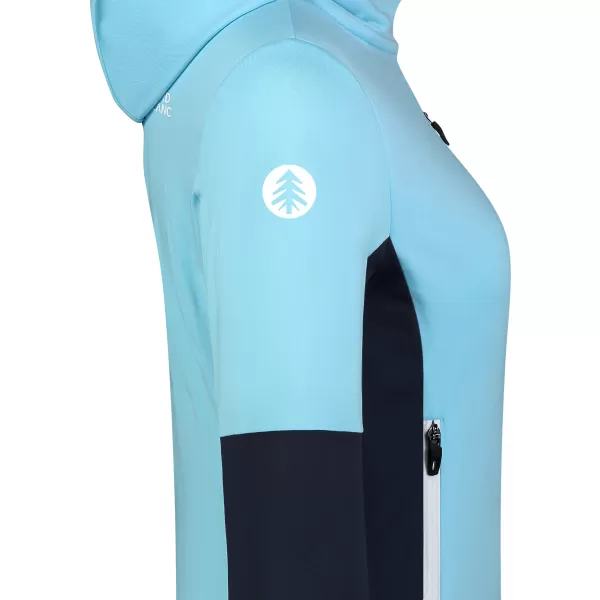  Hanorac pentru femei powerfleece NORDBLANC RAVINE NBSFL8336 ALBASTRU DESCHIS 