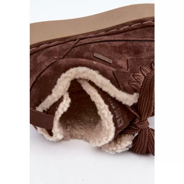  Pantofi de dama BIG STAR SHOES UU274188 UMBRE MARO/BEJ 