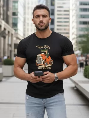 Tricou pentru bărbați DSTREET NX5083R-BK NEGRU
