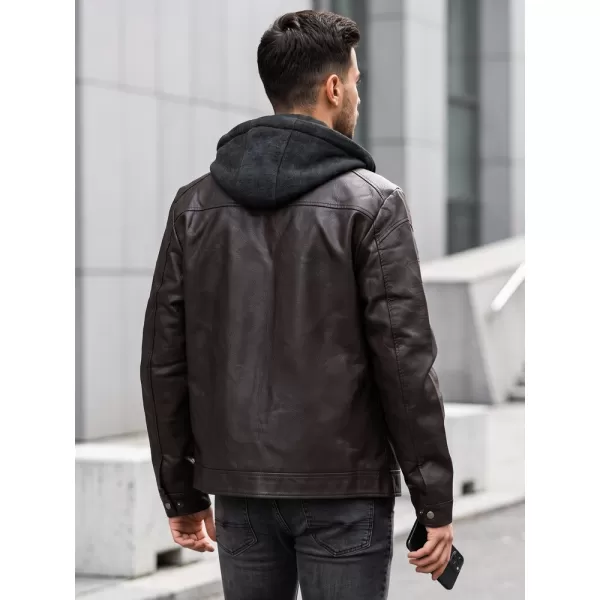  Jachetă pentru bărbați DSTREET TX5148 MARO 
