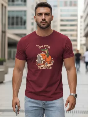 Tricou pentru bărbați DSTREET NX5083R-BU BURGUNDIA