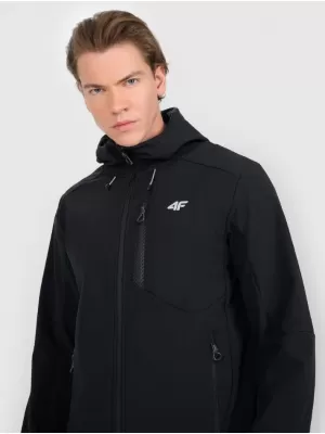 Jachetă softshell pentru bărbați 4F RAW25TSOFM506 NEGRU ADÂNC