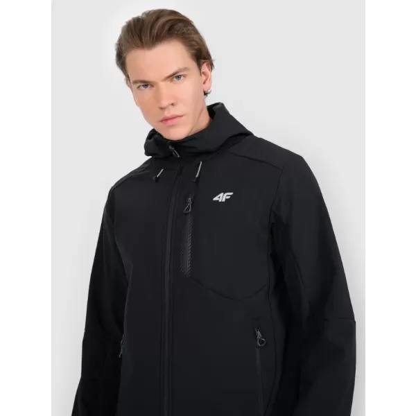  Jachetă softshell pentru bărbați 4F RAW25TSOFM506 NEGRU ADÂNC 