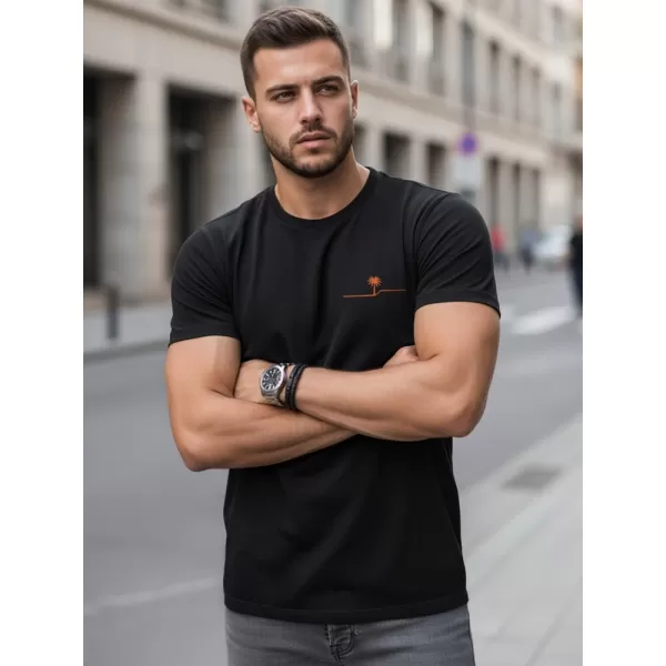  Tricou pentru bărbați DSTREET NX0156R-BK NEGRU 