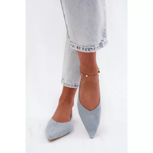  Pantofi de balet pentru femei BOTO JH597 ALBASTRU 