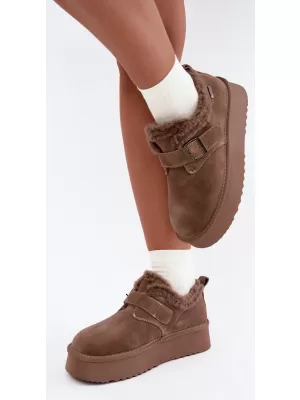 Oameni de zăpadă pentru femei BIG STAR SHOES UU274318 BEJ