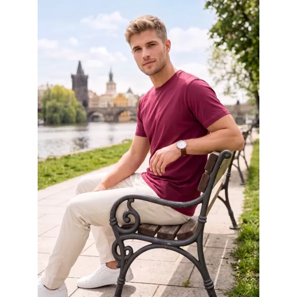 Tricou pentru bărbați ALTISPORT NP/ALMST20001 BURGUNDIA 