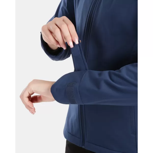  Jachetă softshell pentru femei KILPI ONTAVIA-W 1L0113KI ALBASTRU ÎNCHIS 