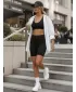 Pantaloni scurți de damă DSTREET SY0583 NEGRU