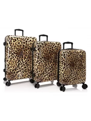 Un set de valize HEYS Elite S, M, L LEOPARD MARO