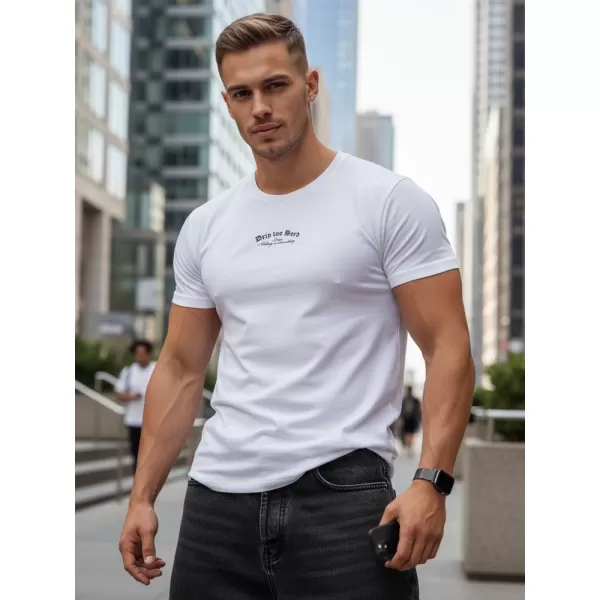 Tricou pentru bărbați DSTREET RX5434 ALB 