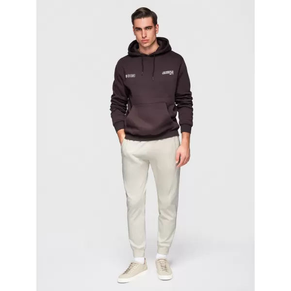  Pantaloni de trening pentru bărbați OMBRE OM-PABS-0305 CREMĂ 