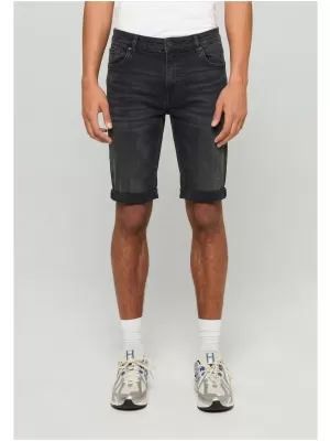 Pantaloni scurți pentru bărbați URBAN CLASSICS TB8457 NEGRU SPALAT