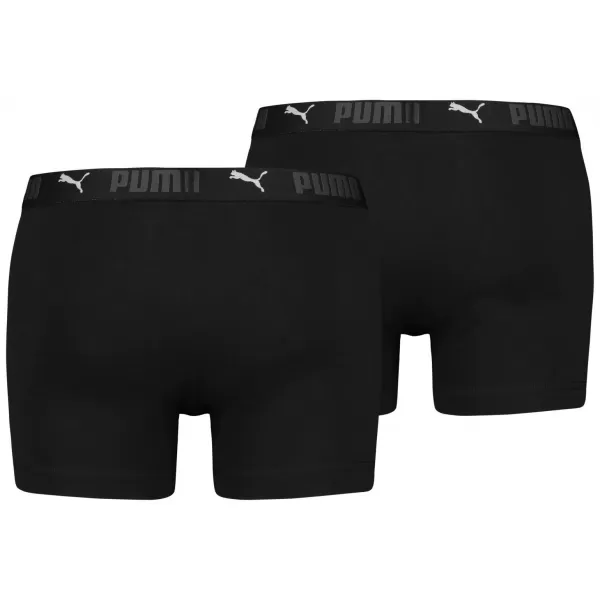  Boxeri pentru bărbați PUMA SPORT COTTON BOXER 2P 93552101 NEGRU 