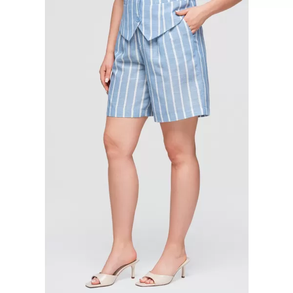  Pantaloni scurți de damă OMBRE OW-ST-E0017 ALBASTRU 