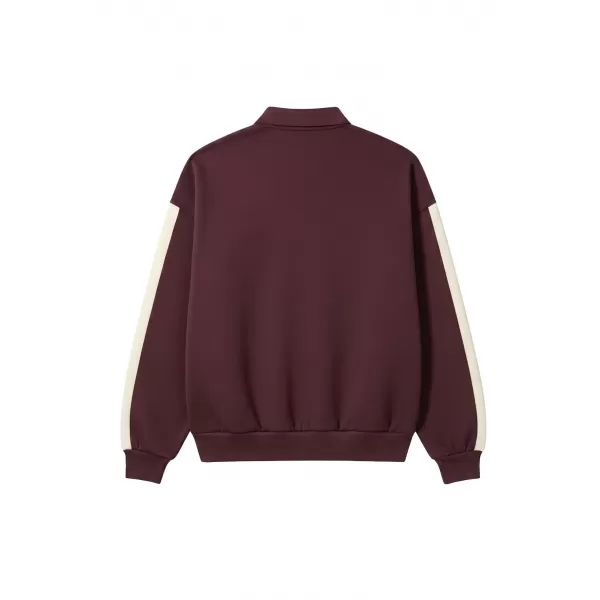  Tricou pentru bărbați cu guler URBAN CLASSICS TB8595-01151 CIREAȘĂ 
