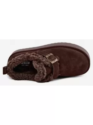 Oameni de zăpadă pentru femei BIG STAR SHOES UU274319 MARO/BEJ