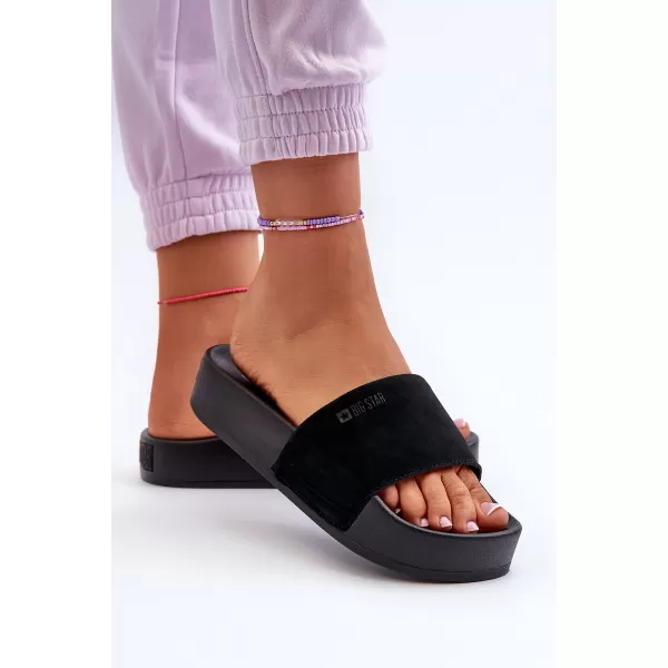  Papuci de damă BIG STAR SHOES NN274A670 NEGRU 