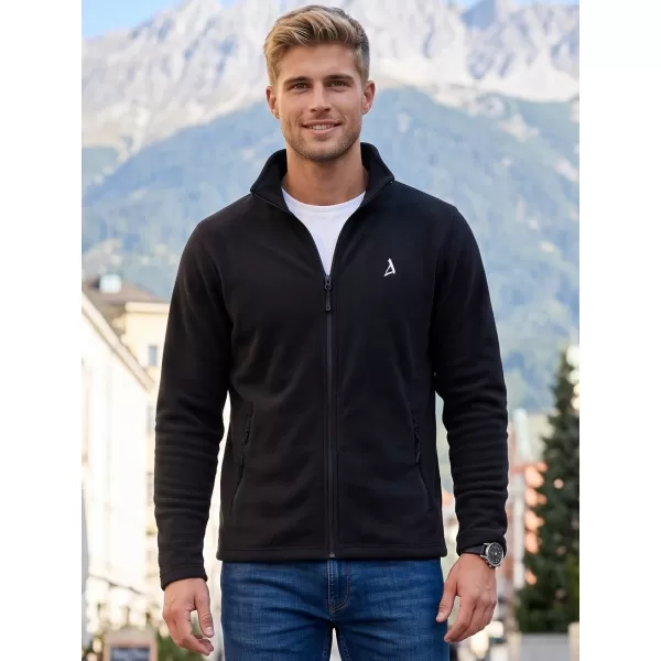  Hanorac pentru bărbați din fleece ALTISPORT ALM002852 NEGRU ȘI ARGINTIU 