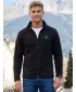 Hanorac pentru bărbați din fleece ALTISPORT ALM002852 NEGRU ȘI ARGINTIU
